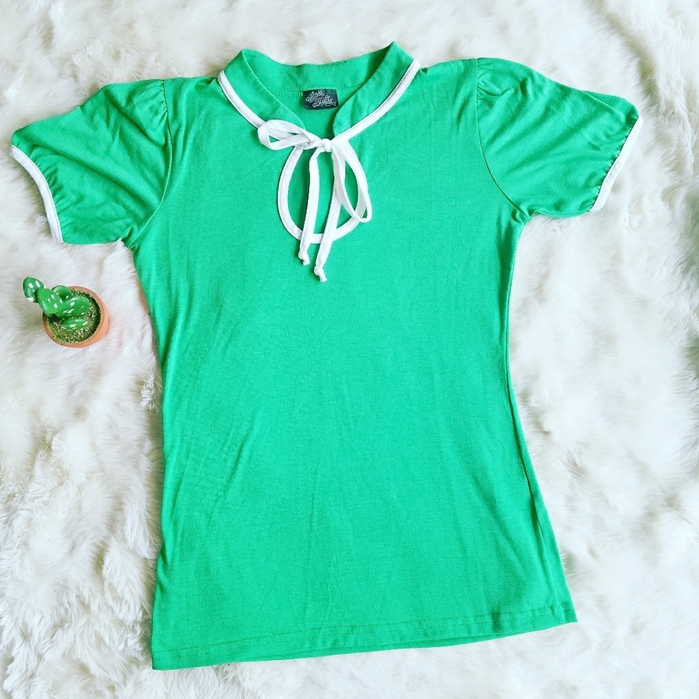 Rocksteady retro pinup woman's top